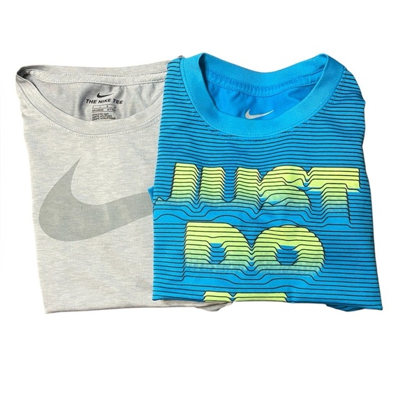 Nike Kids Blue and Gray Tee Set - Picture 1 of 9